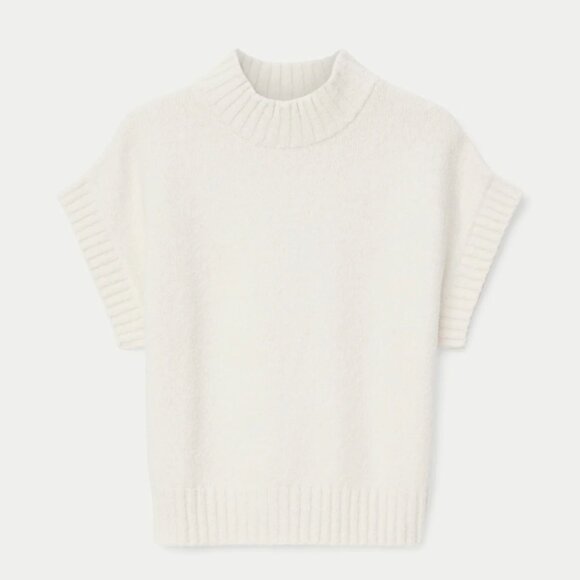 Seawool® Sweater Vest in White Cream - Picture 5 of 8